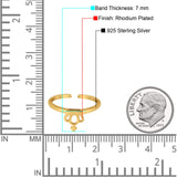 Crown Shape Toe Ring Band 925 Silver Sterling (7mm)