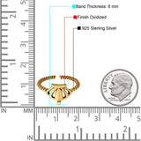 Adjustable Crown Toe Ring 925 Sterling Silver(8mm)