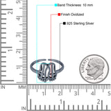 Adjustable Feet Toe Ring Band 925 Sterling Silver (10mm)