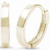 12mmx2mm Plain Huggie Hoop Earrings Earrings 925 Sterling Silver Choose Color
