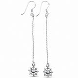 Wheel Drop Dangle Earring 925 Sterling Silver