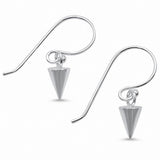 Plain Spike Earrings 925 Sterling Silver