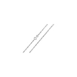 1.6MM Singapore Chain .925 Solid Sterling Silver Sizes "7-26"