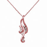 Fashion 18" Necklace Pendant Round Simulated Cubic Zirconia 925 Sterling Silver