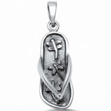 Flip Flop Dragonfly Pendant Charm 925 Sterling Silver Choose Color