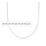 6MM 160 Square Forzatina Chain .925 Solid Sterling Silver Sizes "8-28" Inches