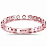 2.2mm Full Eternity Wedding Band 925 Sterling Silver