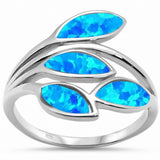 Marquise Design Olive Branch Ring 925 Sterling Silver Choose Color
