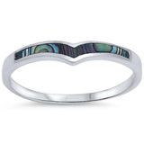 Petite Dainty Chevron Midi Knuckle Plain Ring 925 Sterling Silver