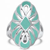 Filigree Design Ring 925 Sterling Silver Choose Color