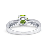 Solitaire Accent Engagement Ring Simulated Cubic Zirconia 925 Sterling Silver