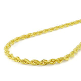 Loose Rope Chain Yellow Gold Plated